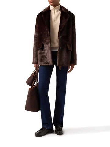 Saint Barth Camila Fur Coat - Capospalla Donna - Marrone