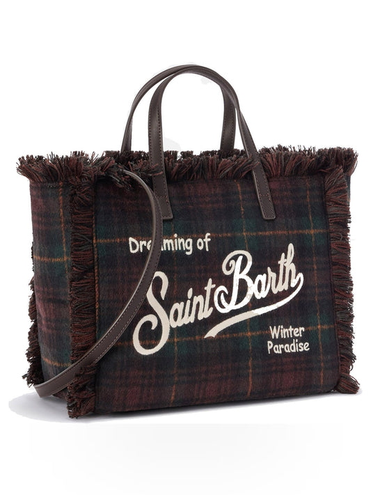 Saint Barth Colette Wool - Borse Donna - Tartan