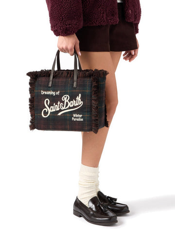 Saint Barth Colette Wool - Borse Donna - Tartan
