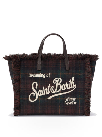 Saint Barth Colette Wool - Borse Donna - Tartan