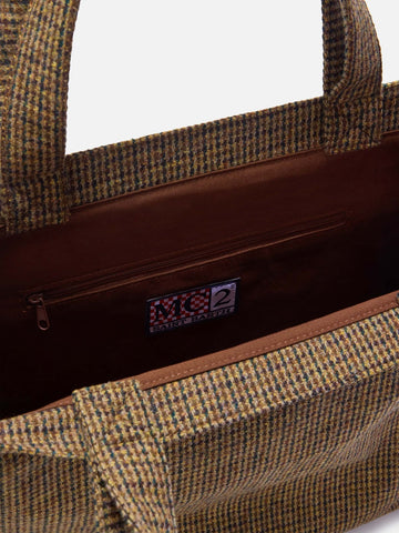 Saint Barth Essential Wool Bag - Borse Donna - Pied De Poule