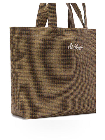 Saint Barth Essential Wool Bag - Borse Donna - Pied De Poule