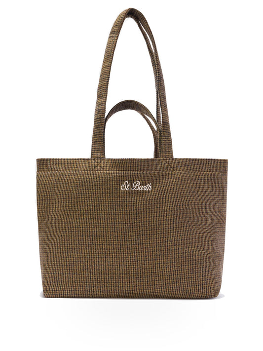 Saint Barth Essential Wool Bag - Borse Donna - Pied De Poule