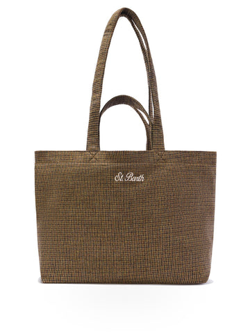 Saint Barth Essential Wool Bag - Borse Donna - Pied De Poule