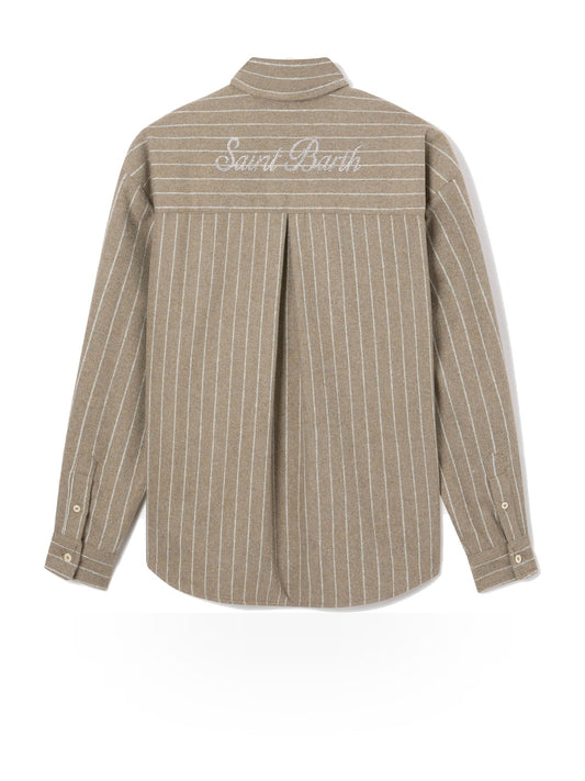 Saint Barth Gigy Flannel Long Sleeve Shirt Pinstripes - Camicie Donna - Pinstripes