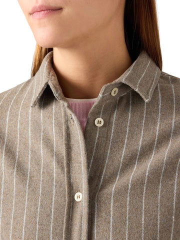 Saint Barth Gigy Flannel Long Sleeve Shirt Pinstripes - Camicie Donna - Pinstripes