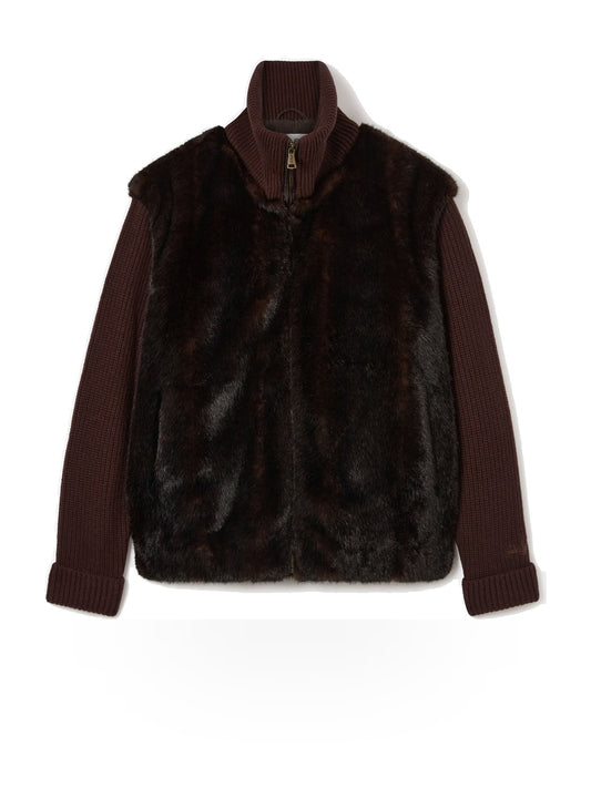 Saint Barth Gray Fur Jacket - Capospalla Donna - Grigio