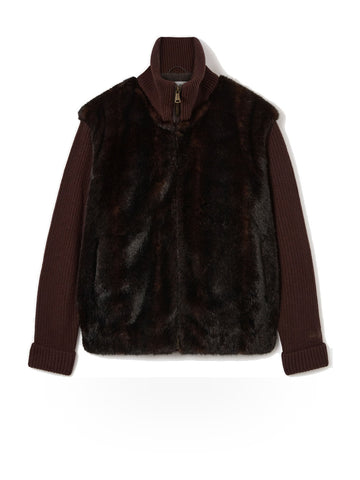 Saint Barth Gray Fur Jacket - Capospalla Donna - Grigio