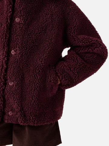 Saint Barth Jeanne Teddy Jacket - Capospalla Donna - Aubergine