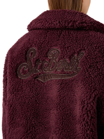 Saint Barth Jeanne Teddy Jacket - Capospalla Donna - Aubergine