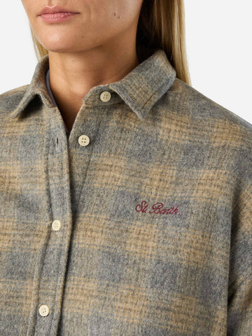 Saint Barth Lully Flannel Shirt - Camicie Donna - Tartan