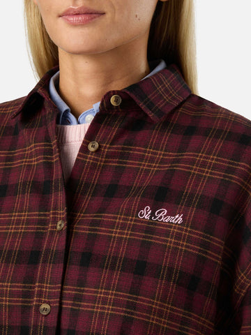 Saint Barth Lully Flannel Shirt - Camicie Donna - Tartan