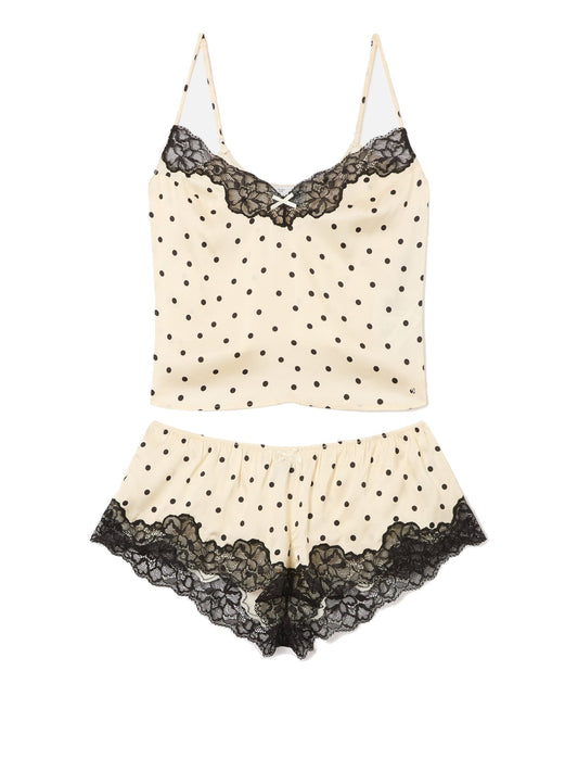 Saint Barth Pilar Woman Set Tank Top + Short - Completo Donna - Coriandol Pois