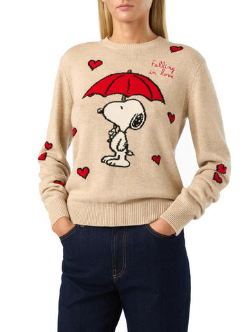 Saint Barth New Queen P Sweater - Maglieria Donna - Snoopy Falling Love