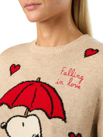 Saint Barth New Queen P Sweater - Maglieria Donna - Snoopy Falling Love