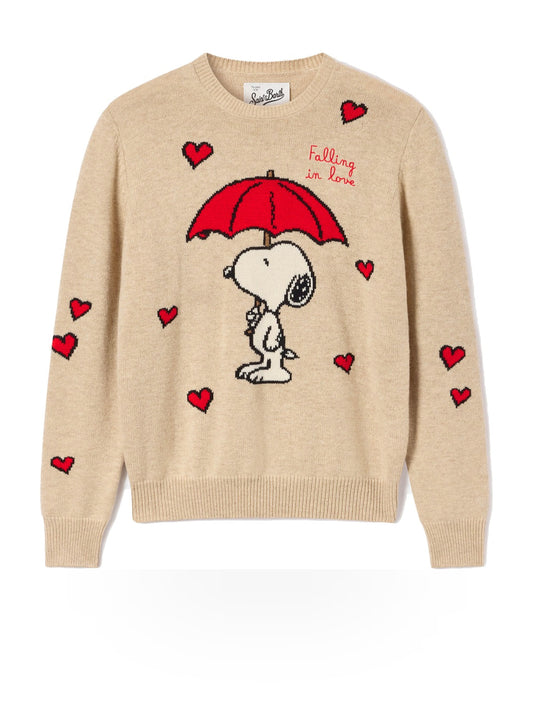 Saint Barth New Queen P Sweater - Maglieria Donna - Snoopy Falling Love