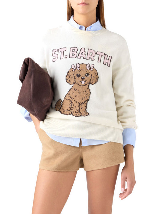 Saint Barth Tessa Sweater - Maglieria Donna - Sb Cute Poodle