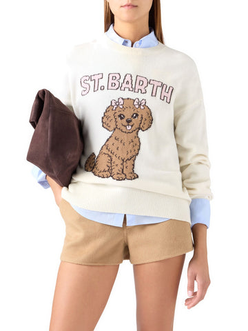 Saint Barth Tessa Sweater - Maglieria Donna - Sb Cute Poodle