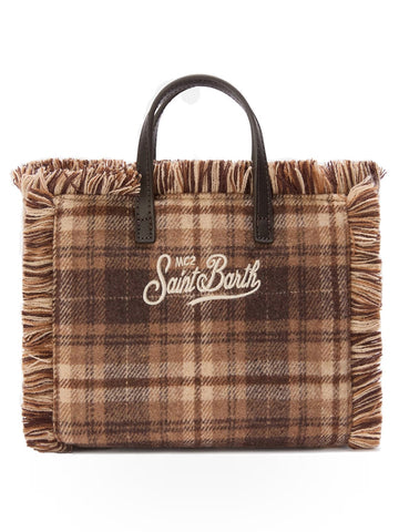 Saint Barth Vanity Mini Wool N Bag - Borse Donna - Tartan 1812 Emb