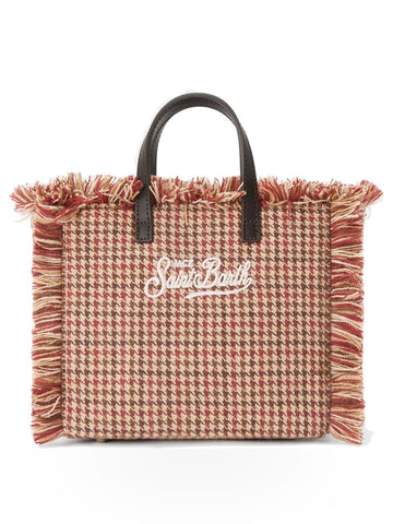 Saint Barth Vanity Mini Wool N Bag - Borse Donna - Pied De Poule Soft 45 Emb