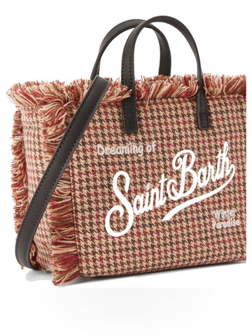 Saint Barth Vanity Mini Wool N Bag - Borse Donna - Pied De Poule Soft 45 Emb