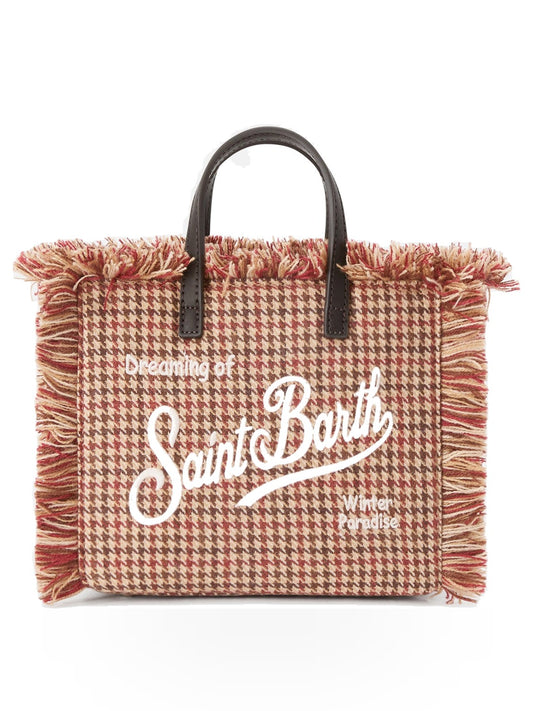 Saint Barth Vanity Mini Wool N Bag - Borse Donna - Pied De Poule Soft 45 Emb