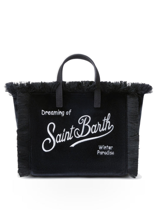 Saint Barth Vanity Mini Velvet N Small Bag - Borse Donna - 00ar Emb