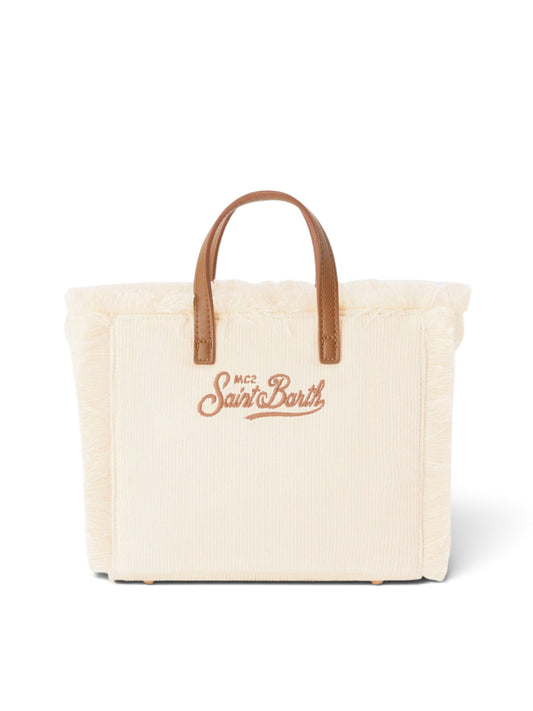 Saint Barth Vanity Mini Corduroy N Small Bag - Borse Donna - S 10 Emb