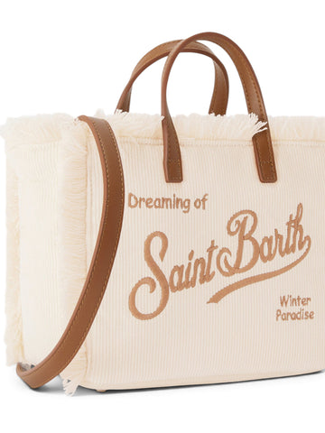 Saint Barth Vanity Mini Corduroy N Small Bag - Borse Donna - S 10 Emb