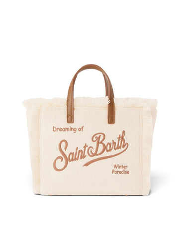 Saint Barth Vanity Mini Corduroy N Small Bag - Borse Donna - S 10 Emb