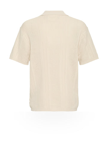 Solid Trefor Long Sleeved Knit Pullover - Maglieria Uomo - Bianco
