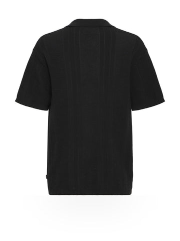 Solid Trefor Long Sleeved Knit Pullover - Maglieria Uomo - Nero