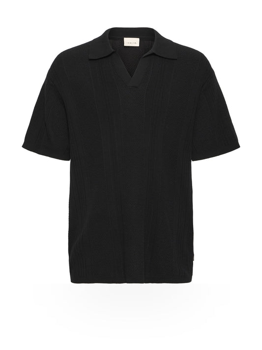 Solid Trefor Long Sleeved Knit Pullover - Maglieria Uomo - Nero