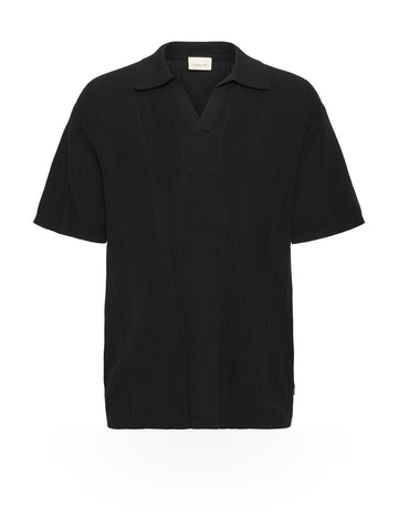 Solid Trefor Long Sleeved Knit Pullover - Maglieria Uomo - Nero