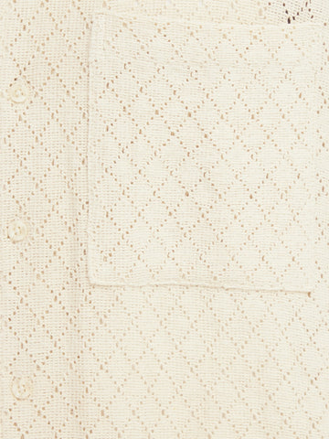 Solid Teagan Short Sleeved Shirt - Camicie Uomo - Bianco
