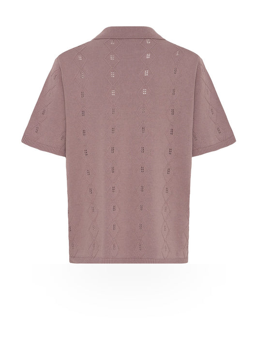 Solid Udell Short Sleeve - Maglieria Uomo - Viola