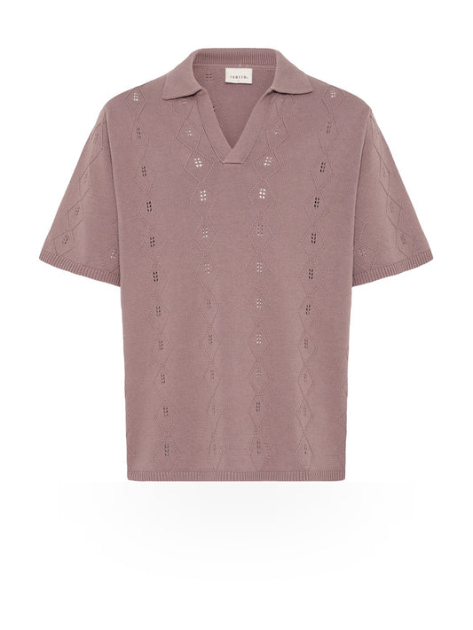Solid Udell Short Sleeve - Maglieria Uomo - Viola