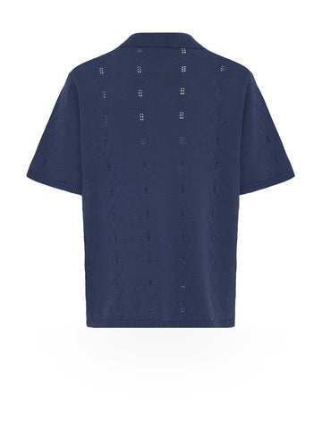 Solid Udell Short Sleeve - Maglieria Uomo - Blu Navy