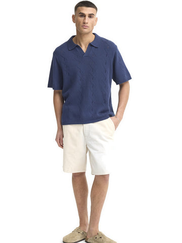 Solid Udell Short Sleeve - Maglieria Uomo - Blu Navy