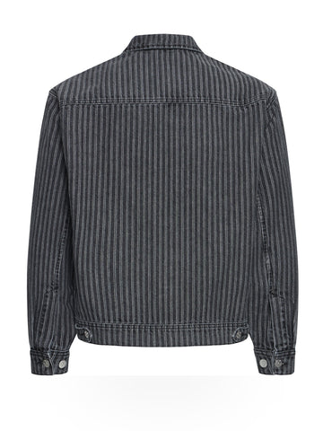 Solid Sdwexler - Capospalla Uomo - Black Vintage Denim Stripe