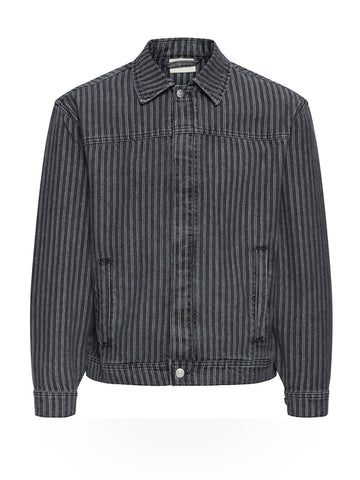 Solid Sdwexler - Capospalla Uomo - Black Vintage Denim Stripe