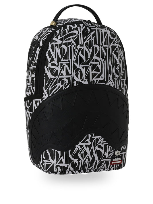 Sprayground Wynwood Walls Defer Backpack - Zaini Unisex - Nero/Bianco