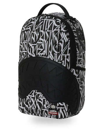 Sprayground Wynwood Walls Defer Backpack - Zaini Unisex - Nero/Bianco