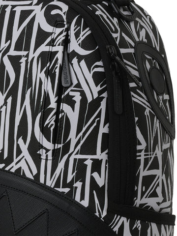 Sprayground Wynwood Walls Defer Backpack - Zaini Unisex - Nero/Bianco