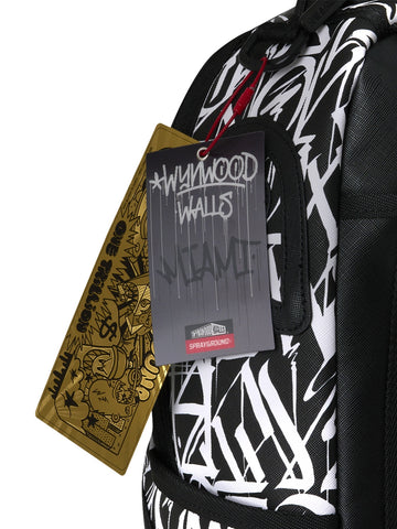 Sprayground Wynwood Walls Defer Backpack - Zaini Unisex - Nero/Bianco