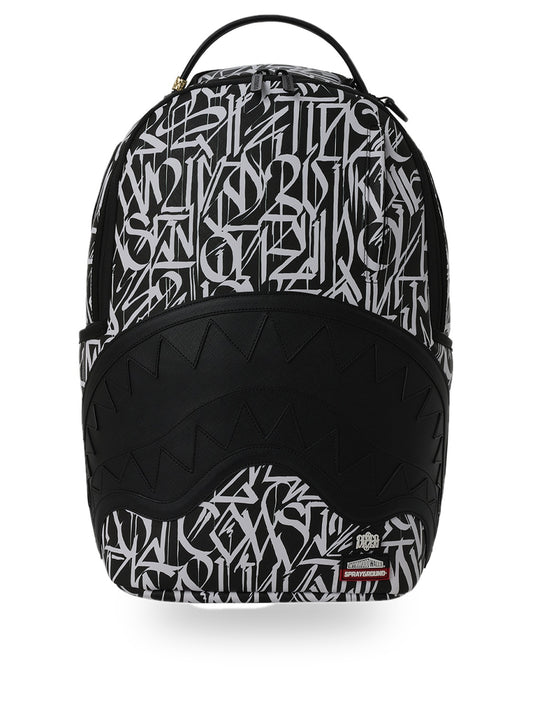Sprayground Wynwood Walls Defer Backpack - Zaini Unisex - Nero/Bianco