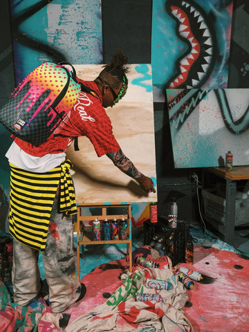 Sprayground Wynwood Walls Dan Lam Drips Backpack - Zaini Unisex - Multicolore