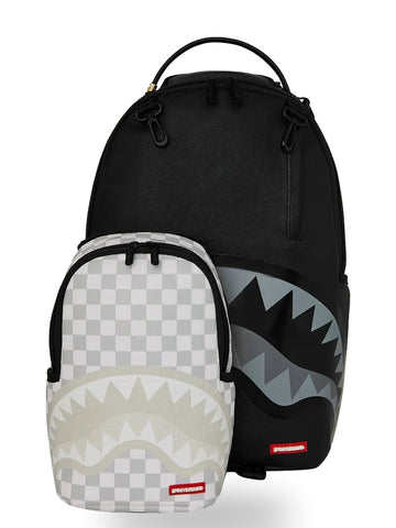 Sprayground Piggyback Bag - Zaini Unisex - Nero/grigio