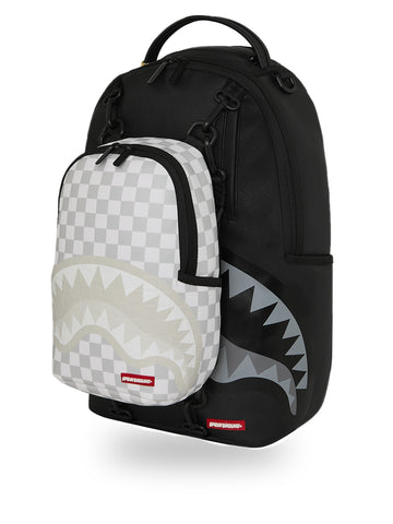 Sprayground Piggyback Bag Backpack - Zaini Unisex - Nero/Grigio