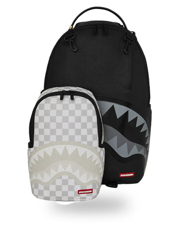 Sprayground Piggyback Bag Backpack - Zaini Unisex - Nero/Grigio
